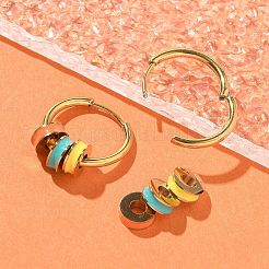 Ion Plating(IP) 304 Stainless Steel Hoop Earrings&nbsp;EJEW-A118-02G
