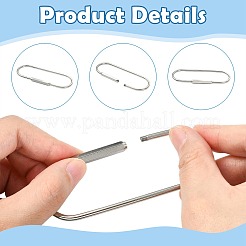 6Pcs 304 Stainless Steel Screw Carabiner Lock Charms&nbsp;STAS-FS0002-36