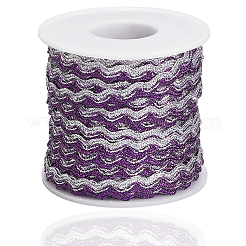 17M Sparkle Polyester Metallic Wavy Fringe Trim Ribbon&nbsp;OCOR-GF0004-47H