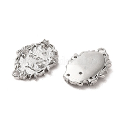 Valentine's Day Brass Micro Pave Clear Cubic Zirconia Pendants&nbsp;KK-G481-09P
