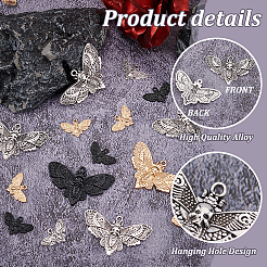 60Pcs 6 Srtyles Alloy Pendants&nbsp;FIND-PH0023-58