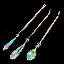 3Pcs 3 Styles Glass Suncatchers for Outdoor Garden Hanging Decoration&nbsp;HJEW-TADJ0001-04