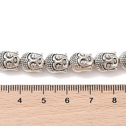 Tibetan Style Buddha Head Alloy Bead Strands&nbsp;X-TIBEB-O007-23-LF