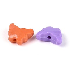 不透明なアクリルビーズ  蝶  ミックスカラー  11.5x15x6.5mm  穴：2mm  約1388個/500g&nbsp;SACR-T017-71M