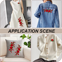 8Pcs 2 Styles Computerized Embroidery Cloth Iron on/Sew on Patches&nbsp;PATC-CY0003-96