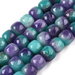 Dyed Natural White Jade Beads Strands&nbsp;G-T138-D19