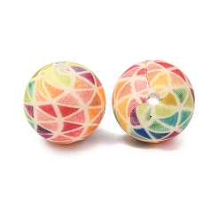 Food Grade Eco-Friendly Printed Silicone Beads&nbsp;SIL-A013-01A-19