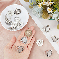 16Pcs 8 Style Adjustable Alloy Finger Rings Components&nbsp;FIND-SC0008-66