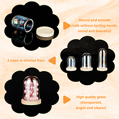 9 Sets 3 Style Glass Dome Cover&nbsp;AJEW-PH0011-45