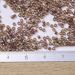 MIYUKIデリカビーズ小  シリンダー  日本製シードビーズ  15/0  （dbs0122)ルートビアゴールド光沢  1.1x1.3mm  穴：0.7mm  約175000個/袋  50 G /袋&nbsp;SEED-X0054-DBS0122