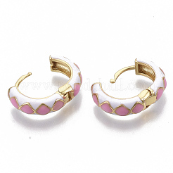 Brass Huggie Hoop Earrings&nbsp;EJEW-S209-05