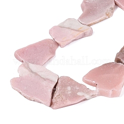 Natural Pink Opal Slice Beads Strands&nbsp;G-Q616-04B