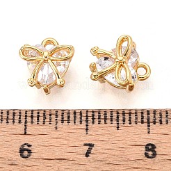 Brass Micro Pave Cubic Zirconia Charms&nbsp;KK-N263-93A-G