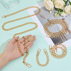 4Pcs 4 Styles Aluminum Chain Bag Extension Chains&nbsp;PURS-CL0001-52