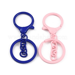 Spray Painted Alloy Keychain Lobster Clasps&nbsp;PALLOY-K004-03