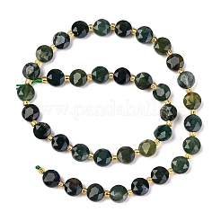 Natural Moss Agate Beads Strands&nbsp;G-C116-A15-02