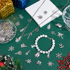 80Pcs Christmas Theme Tibetan Style Alloy Pendants&nbsp;FIND-UN0010-14