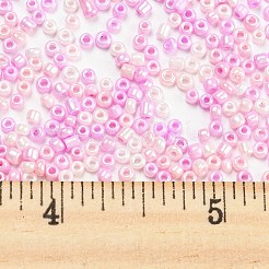 ベーキングペイント ガラスシードビーズ 12/0個  丸い穴  ラウンド  パールピンク  2~3x1.5~2mm  穴：0.8mm  約450g /ポンド&nbsp;SEED-XCP0001-15