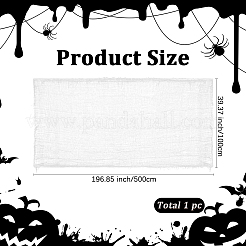 ハロウィン装飾ガーゼ1枚  DIYクラフトパーティーデコレーション用品  ホワイト  5000x1000x0.5mm&nbsp;DIY-GF0011-75A