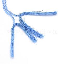 Natural Blue Chalcedony Bead Strands&nbsp;G-G914-2mm-16