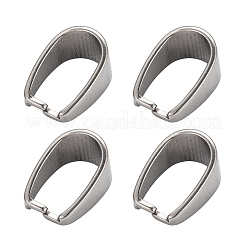 変色しにくい201ステンレススチール製スナップオンベイル  13x7x9mm  穴：11x7mm&nbsp;X-STAS-H052
