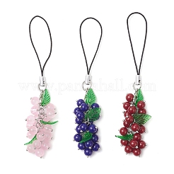 Imitation Jade Glass Mobile Straps&nbsp;HJEW-JM04361