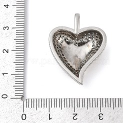 Brass Micro Pave Cubic Zirconia Pendants&nbsp;KK-A241-01P