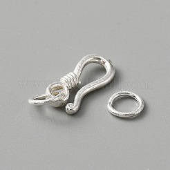 925 Sterling Silver S-Hook Clasps&nbsp;FIND-WH0114-71B