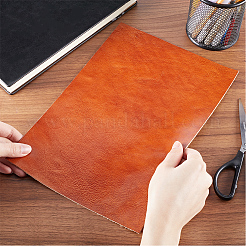 レザー生地  DIY 手作り衣類ラベル用の革シート  ハンドバッグ  シエナ  30x20x0.1cm&nbsp;DIY-WH0002-79F-04