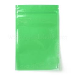 透明な再封可能なプラスチック袋  保存袋  セルフシールバッグ  トップシール  長方形  グリーン  18x12x0.15cm  片側の厚さ：3.1ミル（0.08mm）&nbsp;OPP-B002-B04