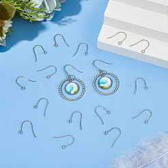300Pcs 316L Surgical Stainless Steel Earring Hooks&nbsp;STAS-UN0054-48