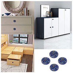 Natural Lapis Lazuli Drawer Knobs&nbsp;FIND-WH0056-40P-01