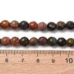 Natural Polychrome Jasper/Picasso Stone/Picasso Jasper Beads Strands&nbsp;G-E571-25A
