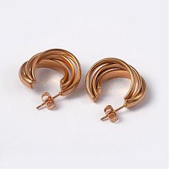 304 Stainless Steel Stud Earrings&nbsp;EJEW-L178-03