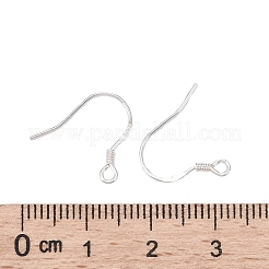 925スターリングシルバーピアスフック  銀  14mm  穴：2mm  22ゲージ（0.6mm）&nbsp;STER-P032-03S