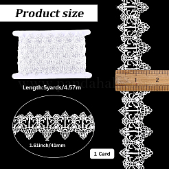 Flower Pattern Polyester Lace Edge Trim Ribbon&nbsp;OCOR-GF0006-42A