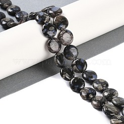 Natural Glaucophane Beads Strands&nbsp;G-C141-E01-03