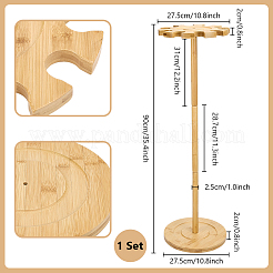 Wood Baseball Bat Organizer Display Stands&nbsp;ODIS-WH0043-268