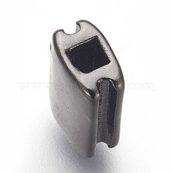Brass Grooved Beads&nbsp;ZIRC-E152-09B-RS
