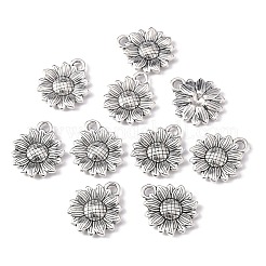 Sunflower Tibetan Style Alloy Pendants&nbsp;TIBEP-R344-35AS-LF