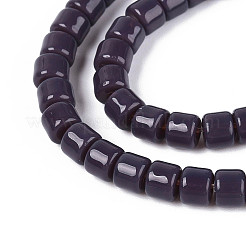 Opaque Solid Color Glass Beads Strands&nbsp;LS-GLAA-N065-4x4mm-C07