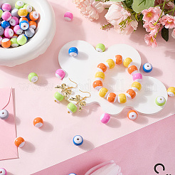 80Pcs Opaque Acrylic Beads&nbsp;OACR-SP0001-43