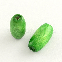 Dyed Natural Long Oval Wood Beads&nbsp;WOOD-Q003-23x8mm-M-LF