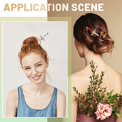 6Pcs 6 Styles Alloy Hair Pin&nbsp;AJEW-FH0006-17