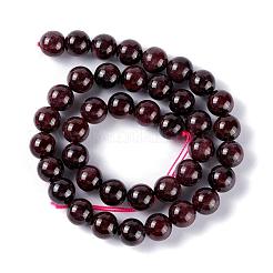 Round Natural Garnet Beads Strands&nbsp;X-G-D751-10mm