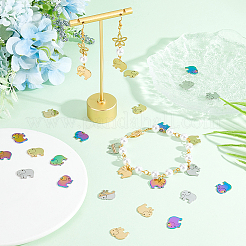 30Pcs 3 Colors 304 Stainless Steel Charms&nbsp;STAS-DC0011-92