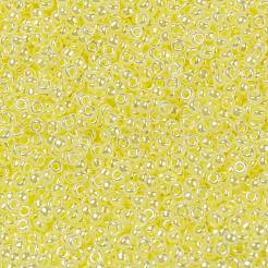 MIYUKIラウンドロカイユビーズ  日本製シードビーズ  （rr514)レモンアイスセイロン  15/0  1.5mm  穴：0.7mm  約5555PCS /ボトル  10 G /ボトル&nbsp;SEED-JP0010-RR0514