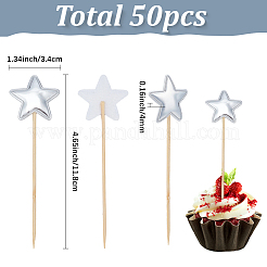 50Pcs Star PU Cake Toppers&nbsp;FIND-SP0005-69B