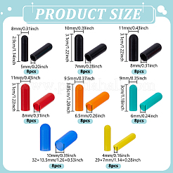 64Pcs 8 Styles Silicone Protective Cover&nbsp;SIL-NB0001-53