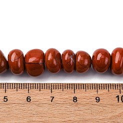 天然の赤いヒスイのビーズ連売り  ナゲット  12x10x7mm  穴：0.8mm  約54個/連  15.35''（39センチメートル）&nbsp;LS-G-RM250109-B4
